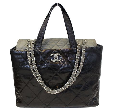 chanel double handle tote|women chanel tote.